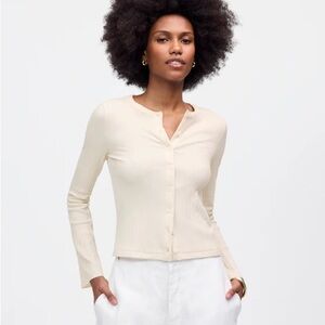 Flared-Sleeve Cardigan